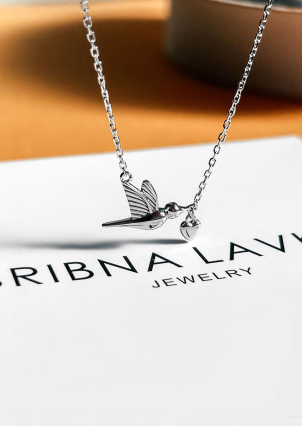 Кольє без вставок Срібло 925° (родій) кл2/3000