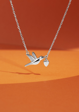 Кольє без вставок Срібло 925° (родій) кл2/3000