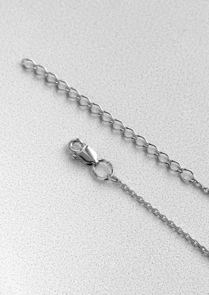 Кольє фіаніт Срібло 925° (родій) 86030