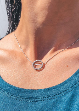 Підвіс фіаніт Срібло 925° (родій) 84715