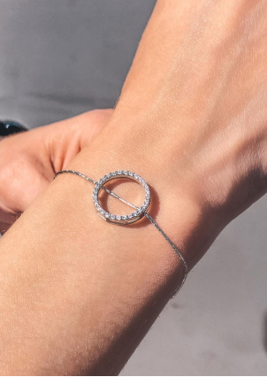 Підвіс фіаніт Срібло 925° (родій) 84715