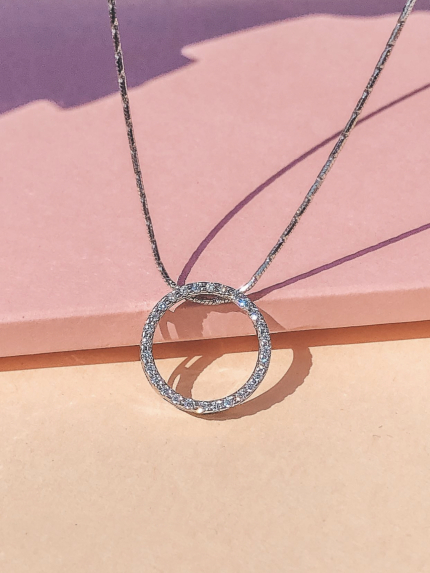 Підвіс фіаніт Срібло 925° (родій) 84715