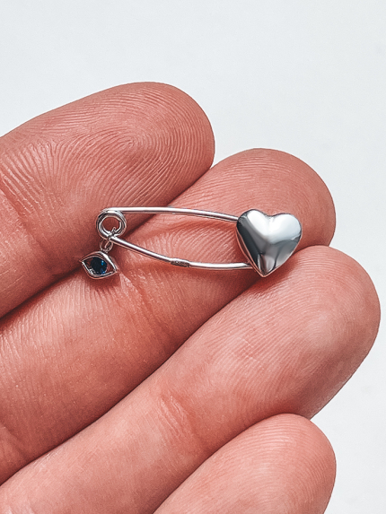 Булавка фіаніт Срібло 925° (родій) бр2фс/020