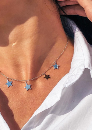 Кольє без вставок Срібло 925° (родій) 5.0011.1177.33