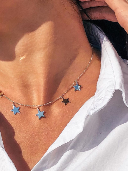 Кольє без вставок Срібло 925° (родій) 5.0011.1177.33