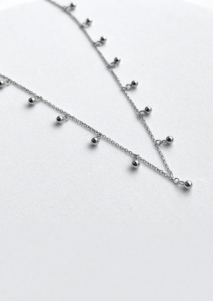 Кольє без вставок Срібло 925° (родій) 117333