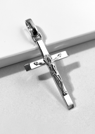 Підвіс без вставок Срібло 925° (родій) 2-0082.0.2