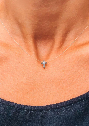 Кольє фіаніт Срібло 925° (родій) кл2ф/1054