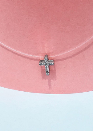 Кольє фіаніт Срібло 925° (родій) кл2ф/1054