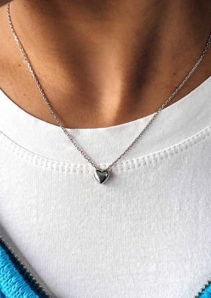 Кольє без вставок Срібло 925° (родій) 069810