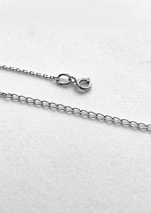 Кольє без вставок Срібло 925° (родій) 069810