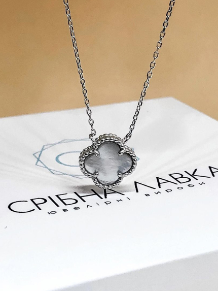 Кольє перламутр Срібло 925° (родій) клк2п/1024