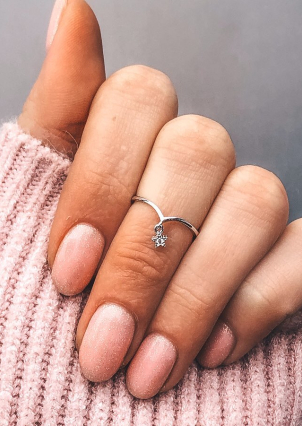 Каблучка фіаніт Срібло 925° (родій) к2ф/1066