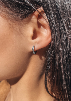 Сережки фіаніт Срібло 925° (родій) 20150