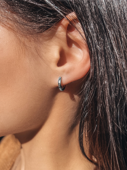 Сережки фіаніт Срібло 925° (родій) 20150