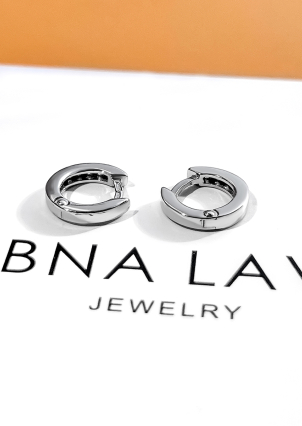 Сережки фіаніт Срібло 925° (родій) 20150