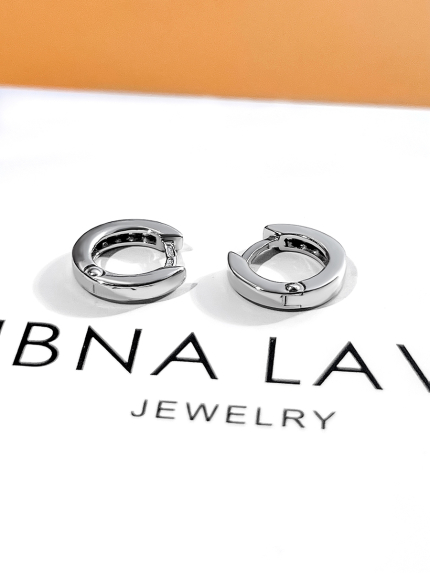 Сережки фіаніт Срібло 925° (родій) 20150