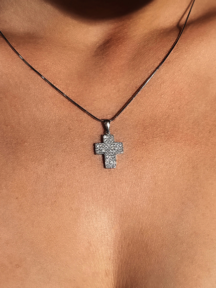 Підвіс фіаніт Срібло 925° (родій) 30033