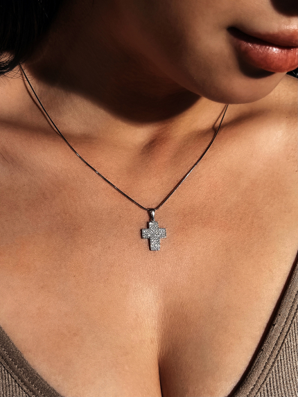 Підвіс фіаніт Срібло 925° (родій) 30033