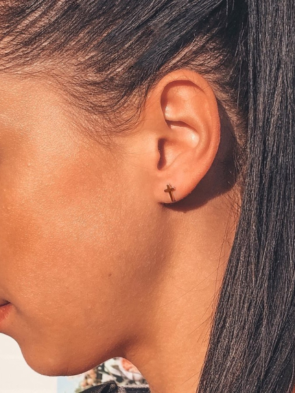 Earrings without inserts Silver 925° gold 375° 469s