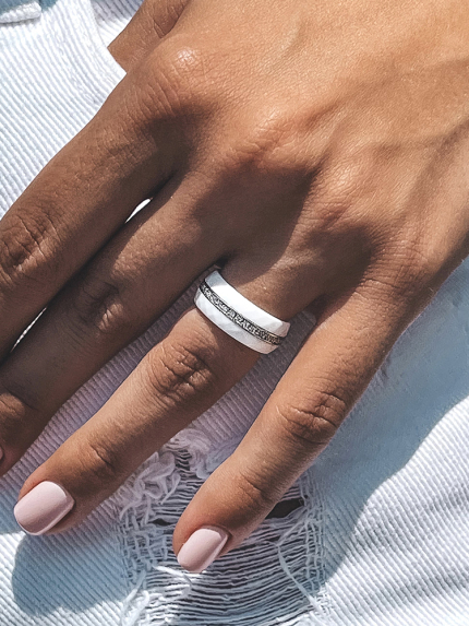 Ring Ceramics, 925° silver/jewelry ceramics c1111b