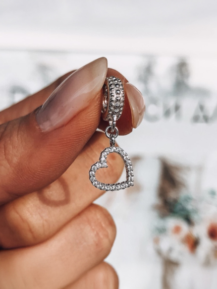 Підвіс Намистина фіаніт Срібло 925° (родій) 74499