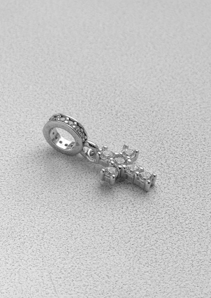 Підвіс Намистина фіаніт Срібло 925° (родій) 0583.50