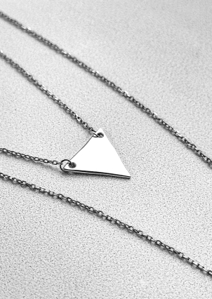 Кольє без вставок Срібло 925° (родій) кл2/1007