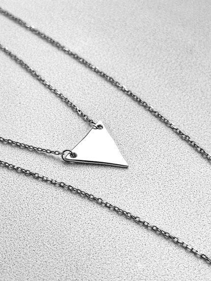 Кольє без вставок Срібло 925° (родій) кл2/1007