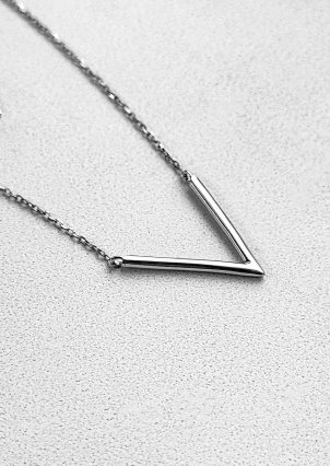 Кольє без вставок Срібло 925° (родій) кл2/1007