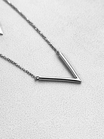 Кольє без вставок Срібло 925° (родій) кл2/1007