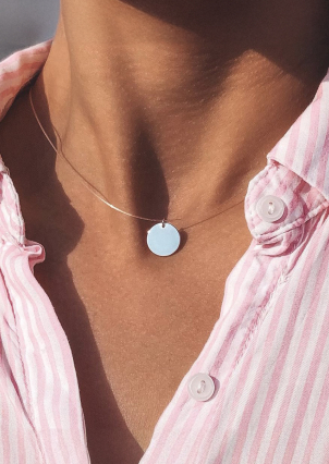 Кольє без вставок Срібло 925° (родій) кл2/3017