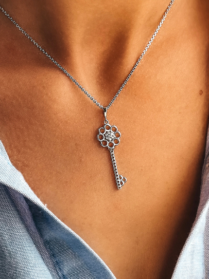 Підвіс фіаніт Срібло 925° (родій) п2ф/1074