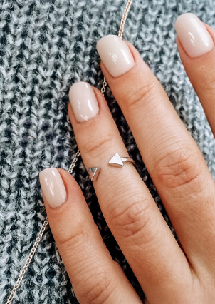 Каблучка без вставок Срібло 925° (родій) 81640