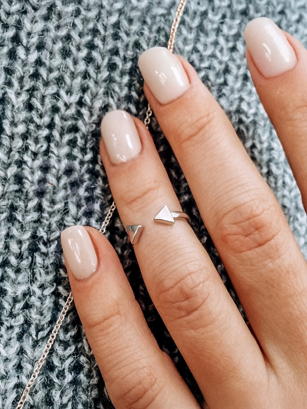 Каблучка без вставок Срібло 925° (родій) 81640