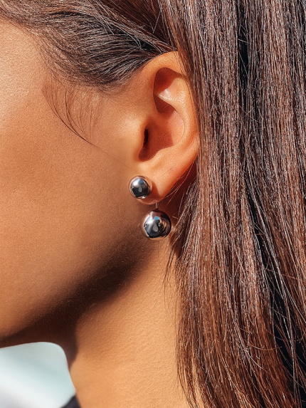 Kolczyki bez wkładek Srebro 925° (rod) 1-8046.0.2