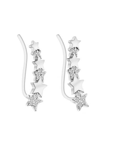 Kolczyki cyjanitowe Srebro 925° (rod) s2f/1447