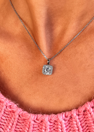 Підвіс фіаніт Срібло 925° (родій) 89014