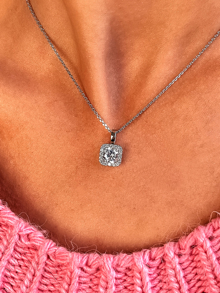 Підвіс фіаніт Срібло 925° (родій) 89014