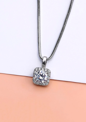 Підвіс фіаніт Срібло 925° (родій) 89014