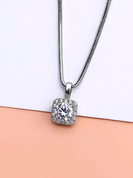 Підвіс фіаніт Срібло 925° (родій) 89014