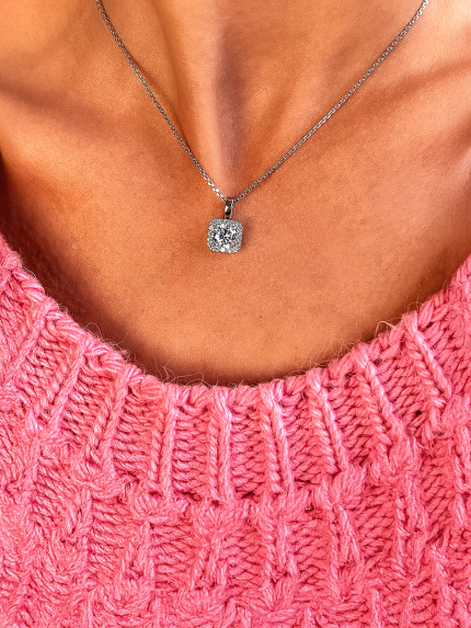 Підвіс фіаніт Срібло 925° (родій) 89014