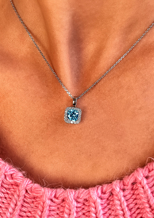 Підвіс фіаніт Срібло 925° (родій) 89014s