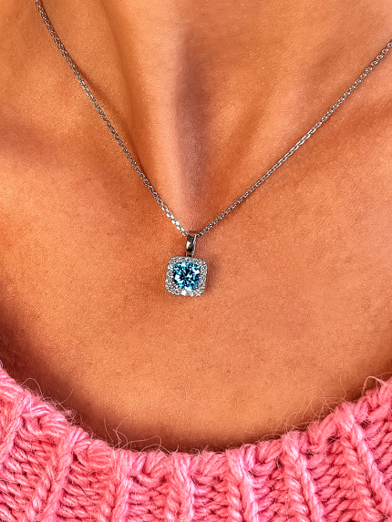 Підвіс фіаніт Срібло 925° (родій) 89014s