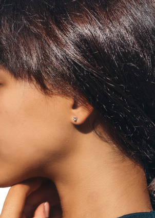 Сережки фіаніт Срібло 925° (родій) 72128