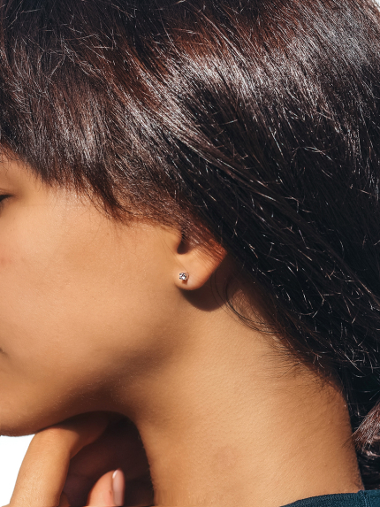 Сережки фіаніт Срібло 925° (родій) 72128