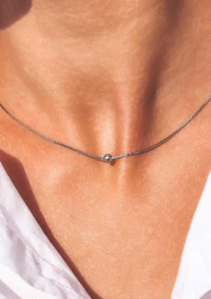 Кольє без вставок Срібло 925° (родій) 5.0011.1172.33