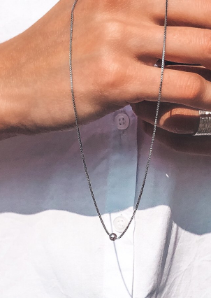 Кольє без вставок Срібло 925° (родій) 5.0011.1172.33