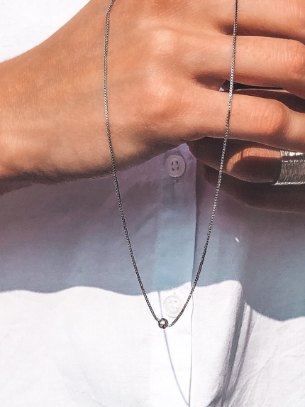 Кольє без вставок Срібло 925° (родій) 5.0011.1172.33