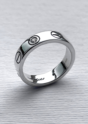 Каблучка Срібло 925° (оксидоване) 8080